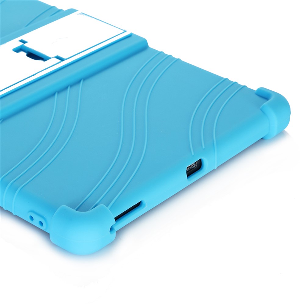 Soft Silicone Tablet Cover Case with Slide-Out Kickstand Design for Lenovo Tab M10 HD Gen 2 TB-X306 - Baby Blue-5