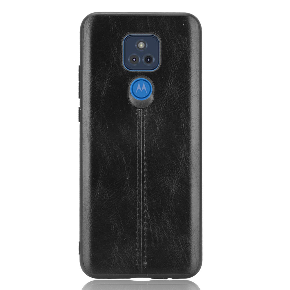 Stitching Line Design PU Leather Coated PC+TPU Phone Case for Motorola Moto G Play (2021) - Black-2