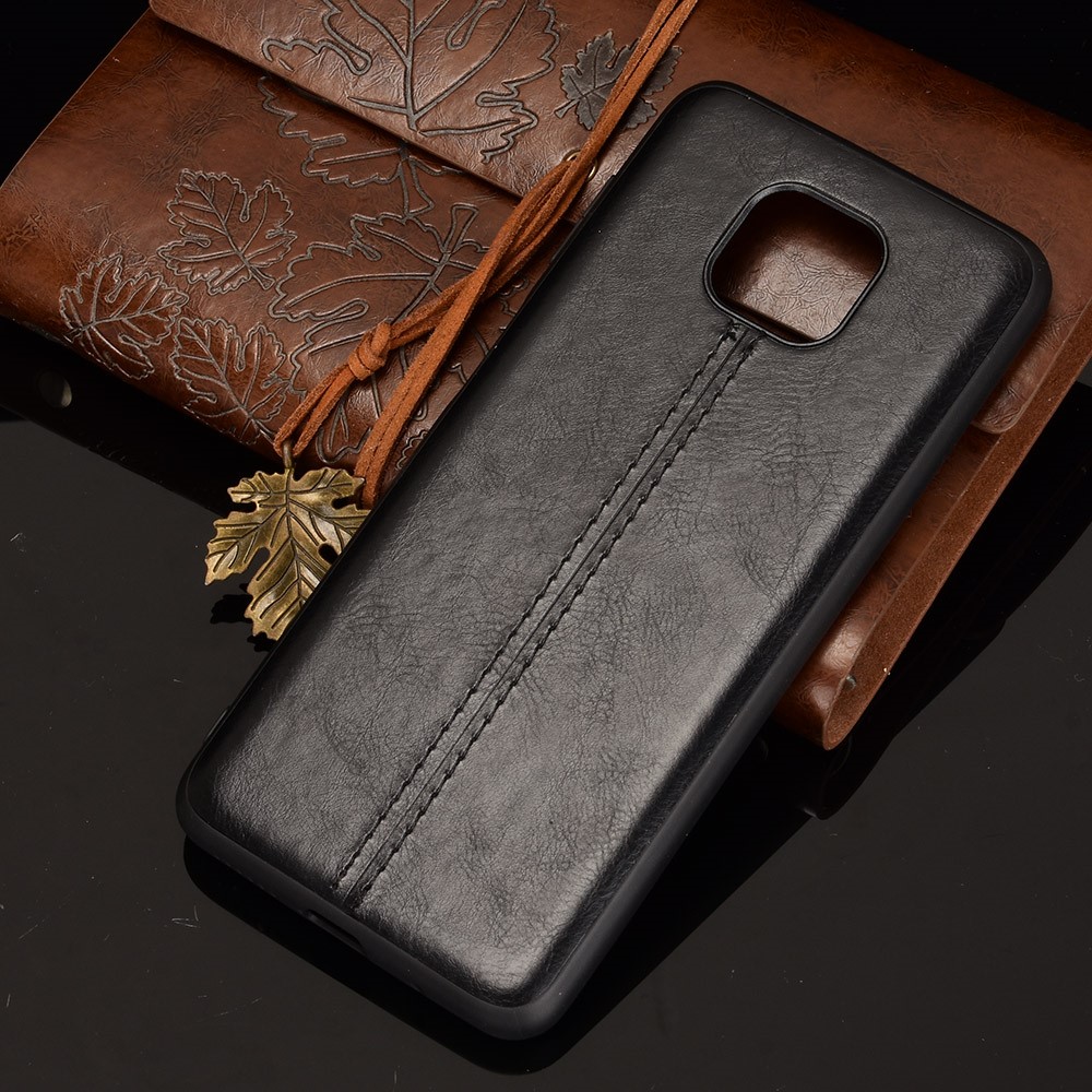 Stitching Line Design PU Leather Coated PC+TPU Phone Case for Motorola Moto G Power (2021) - Black-7