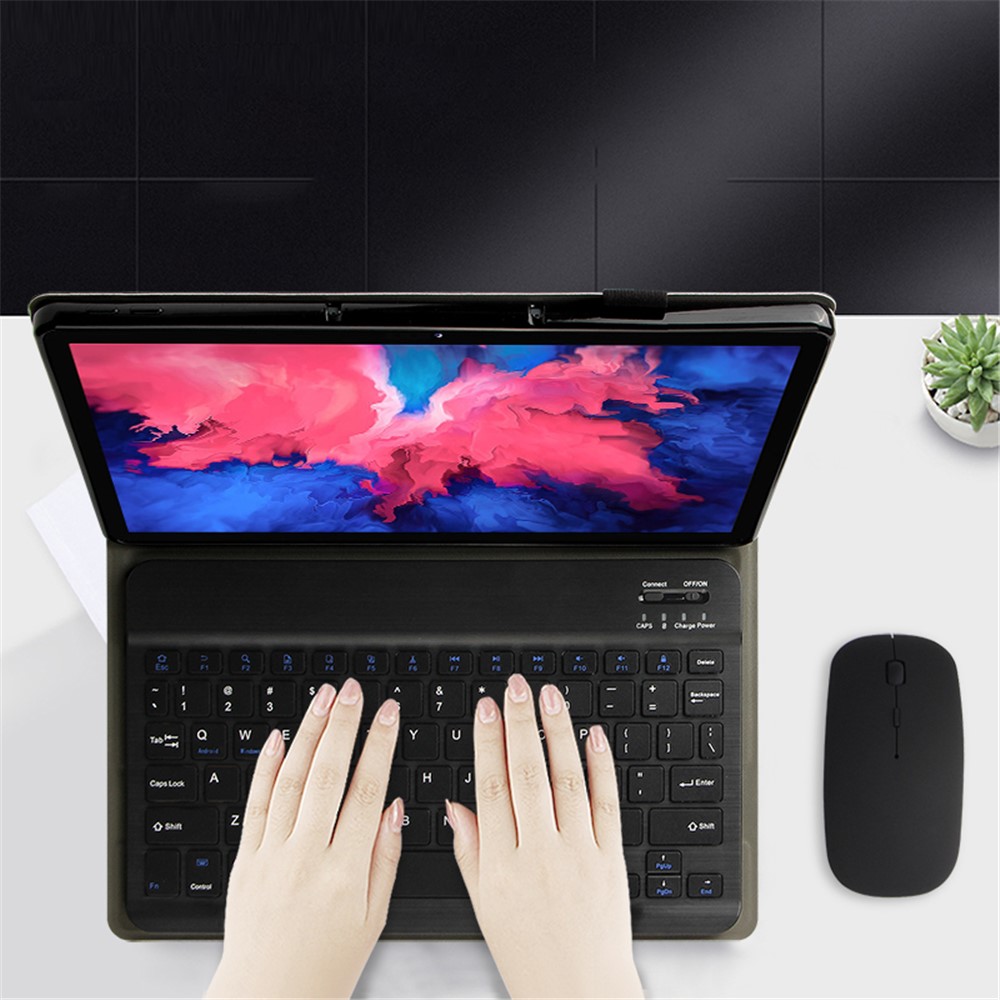 AJIUYU 2-IN-1 SANS SANK BLUETOOTH Tablet Tablet Stand Cover Cover Pour Lenovo Tab P11-4
