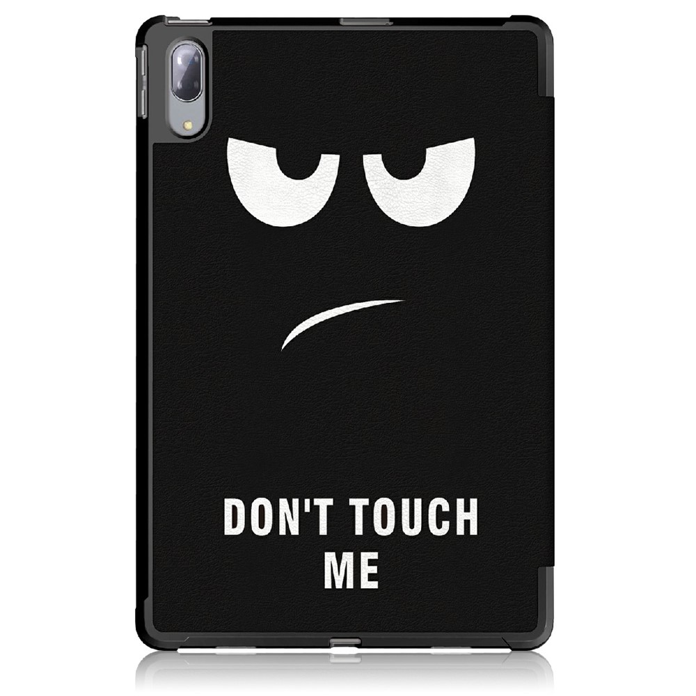 Pattern Printing Tri-fold Stand Smart Leather Tablet Case Shell for Lenovo Tab P11 Pro TB-J706F - Do Not Touch Me-10