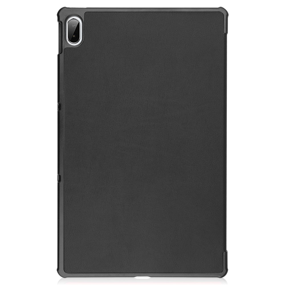 PU le Cuir Auto Auto Wake / Sleep Tri Fold Sheple Cover Shell Pour Lenovo Pad Plus - le Noir-9