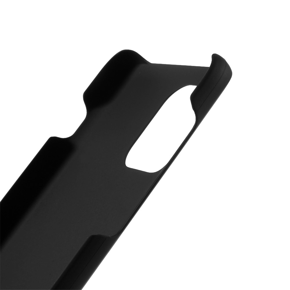Glossy Well-Protected Rubberized PC Hard Phone Case for Motorola Moto G100/Edge S - Black-7