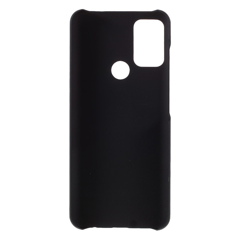 Glossy Rubberized Well-Protected PC Hard Phone Case for Motorola Moto G60 - Black-3