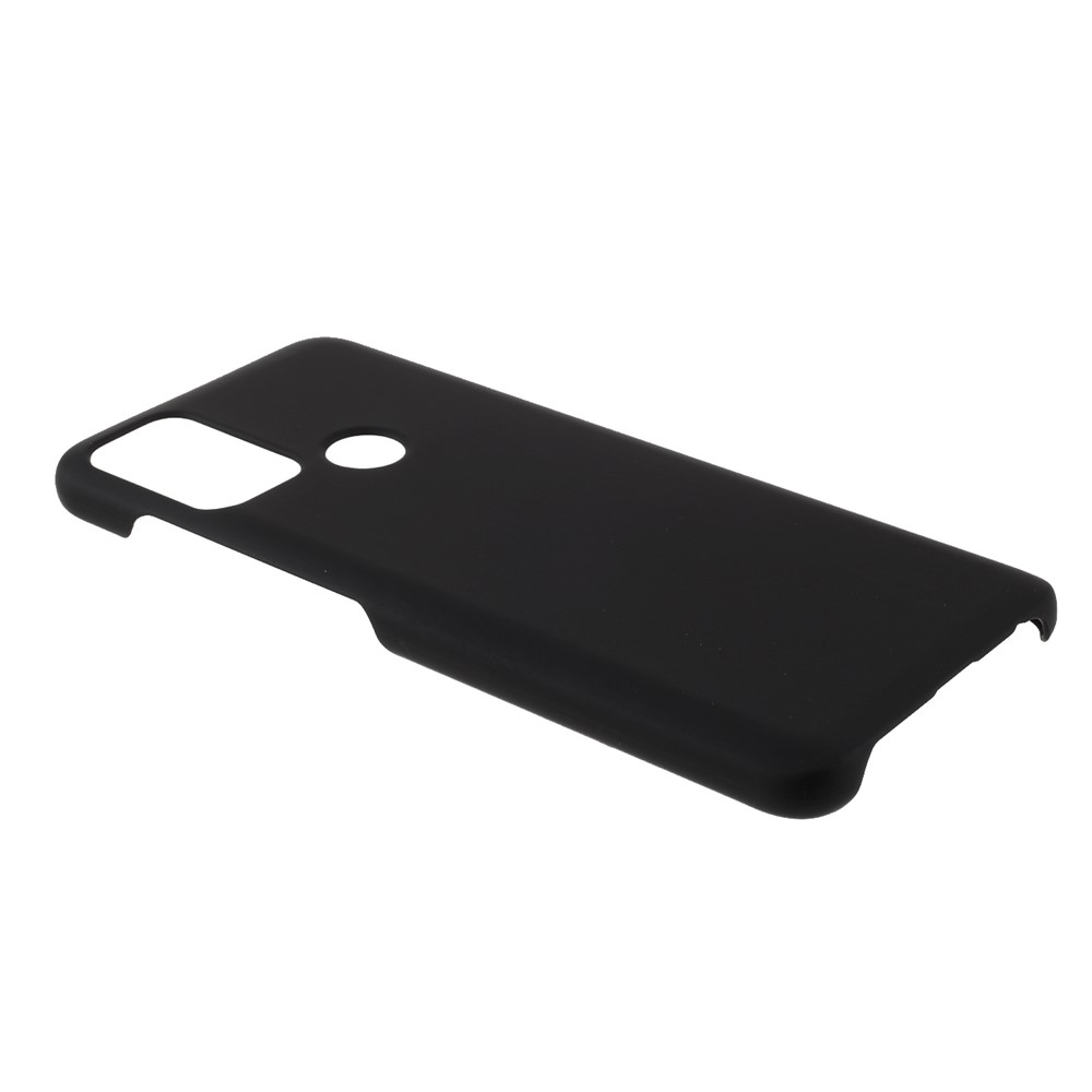 Glossy Rubberized Well-Protected PC Hard Phone Case for Motorola Moto G60 - Black-4