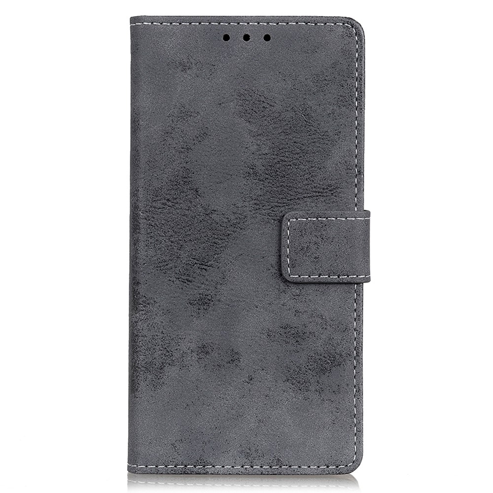 Vintage Design Wallet PU Leather Book Style Shockproof Case Cover for Motorola Moto G Stylus 5G - Black-2