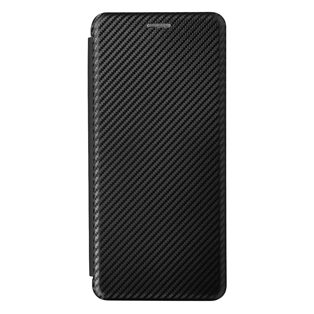 Automatic Absorption Carbon Fiber Texture Leather Case with Card Slot and Ring Strap for Motorola Moto G Stylus 5G - Black-2