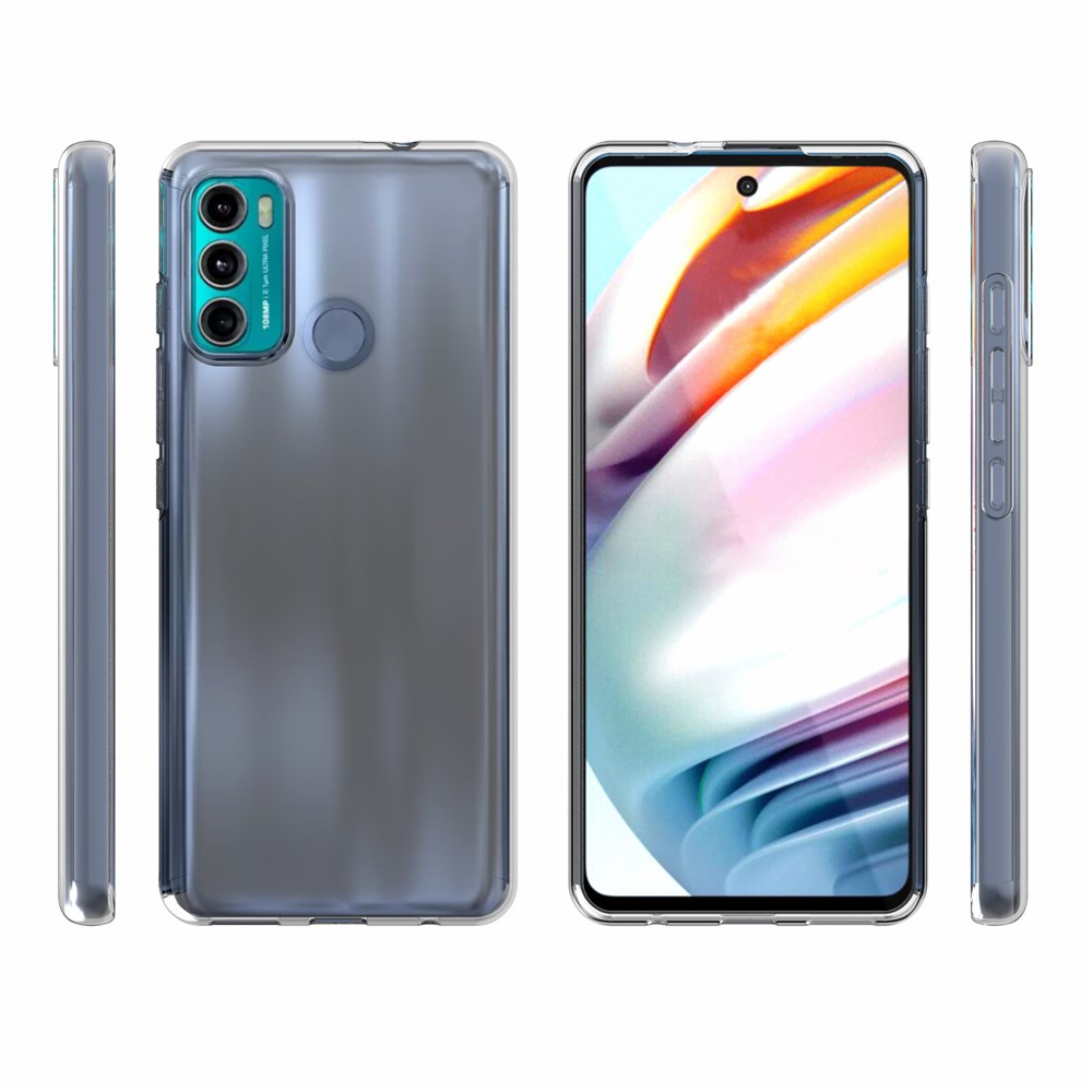 10Pcs/Pack Flexible TPU Watermark Resistant Clear Phone Case Protector for Motorola Moto G60 / Moto G40 Fusion-10
