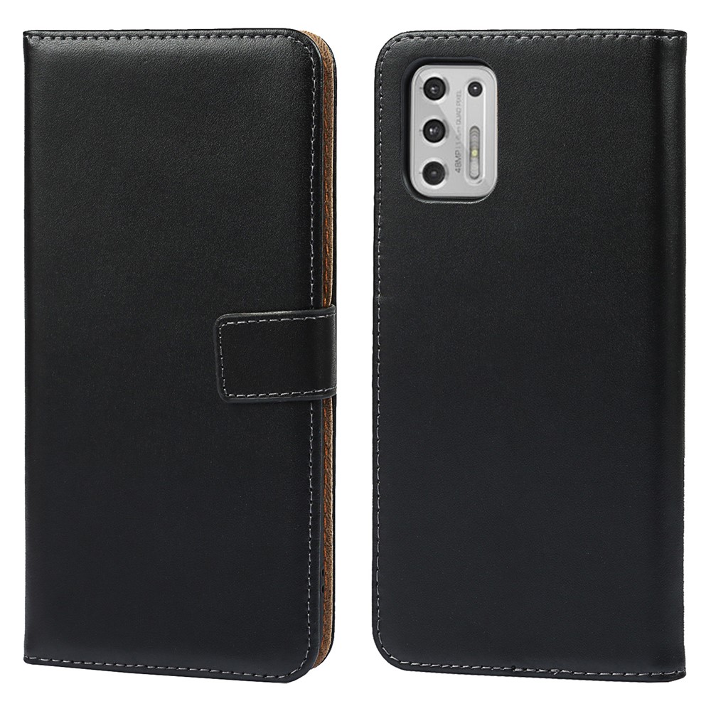Split Leather Wallet Cover Cell Phone Stand Case for Motorola Moto G Pro-1