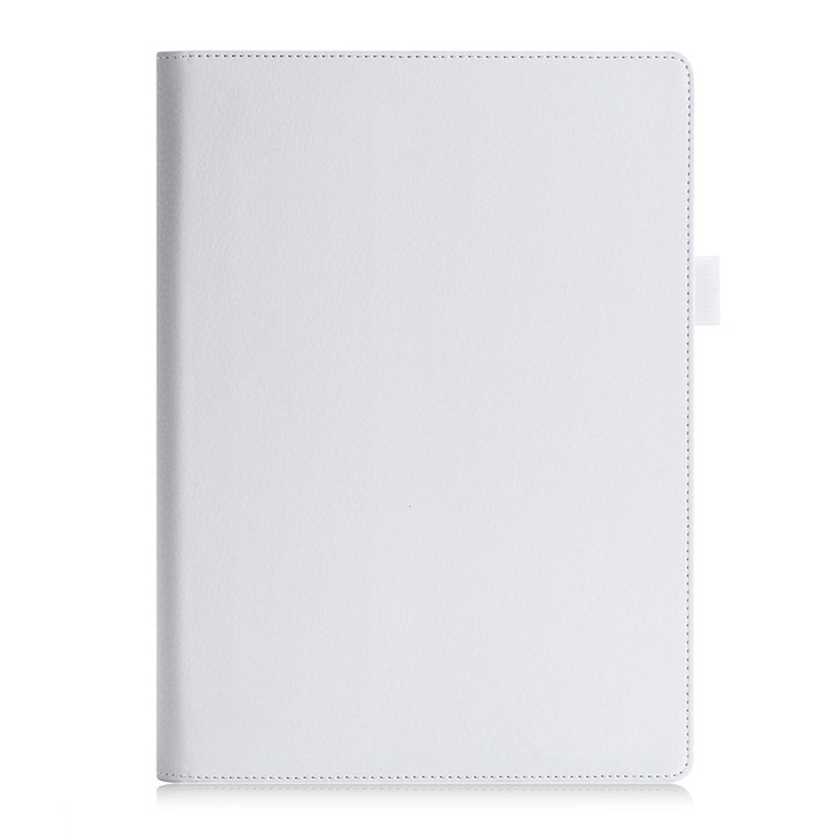 Litchi Texture Leather Stand Detachable Cover with Elastic Strap for Lenovo Yoga Tab 3 Pro 10.1 X90f - White-1