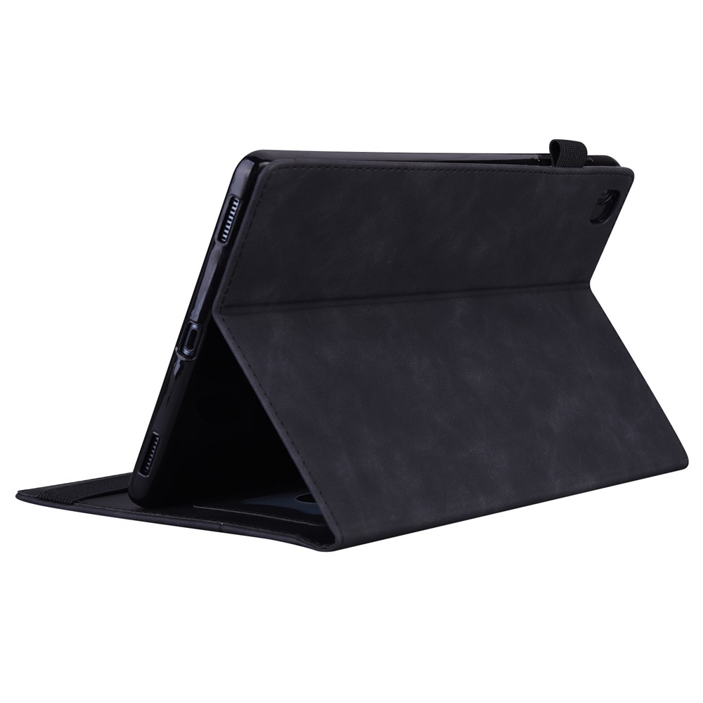 Front Pocket Business Style PU Leather Wallet Stand Tablet Cover Case for iPad mini (2021) - Black-7