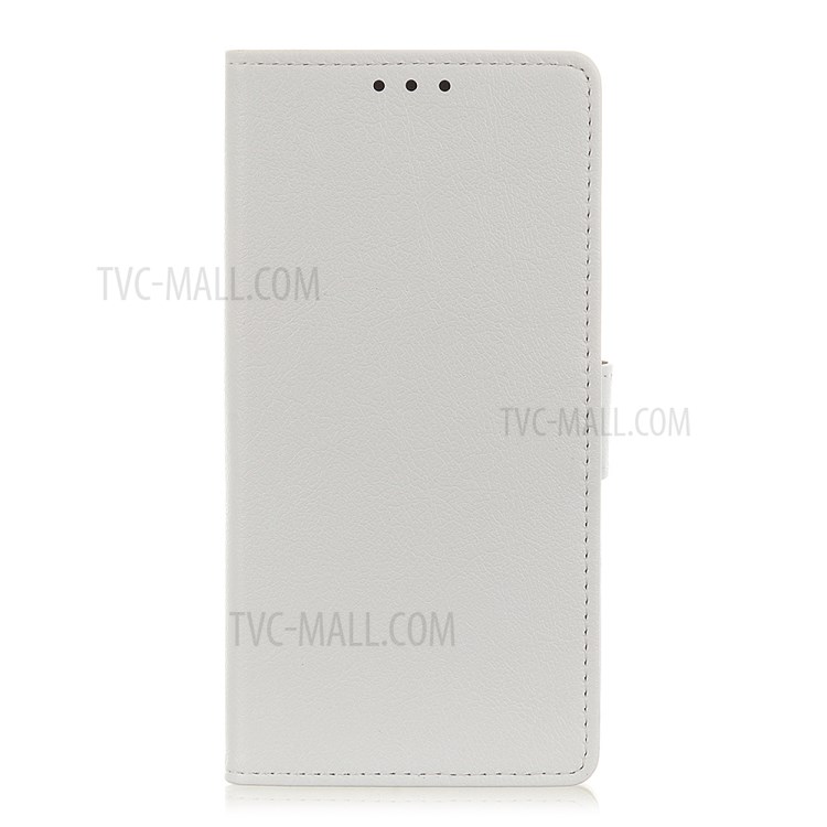 PU Leather Cover Wallet Stand Case Anti-collision Phone Protector for Motorola Moto G50 5G - White-2