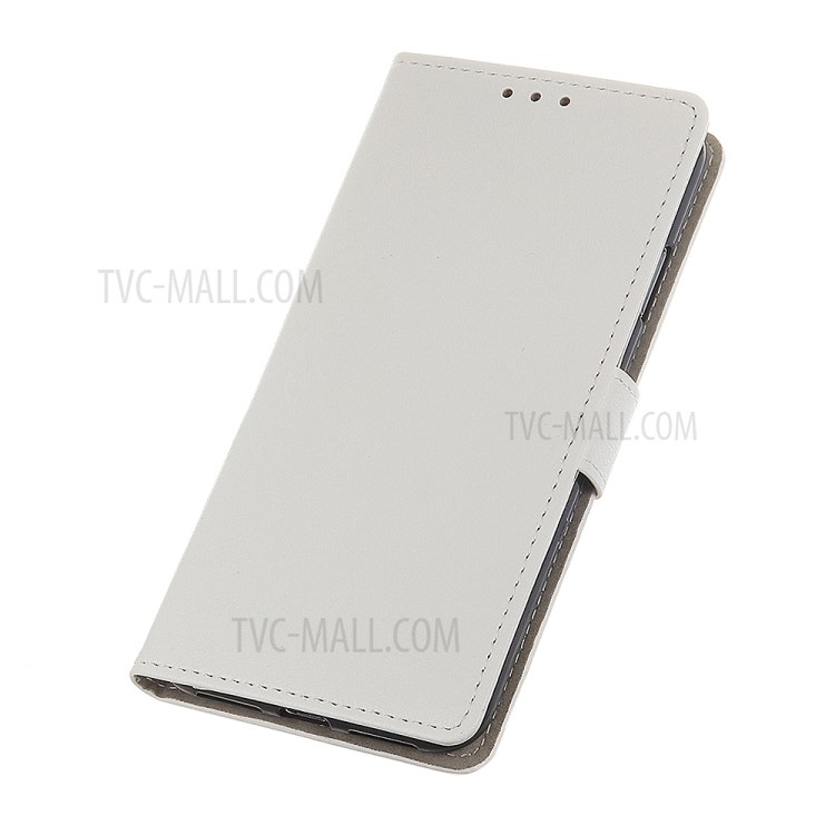 PU Leather Cover Wallet Stand Case Anti-collision Phone Protector for Motorola Moto G50 5G - White-8