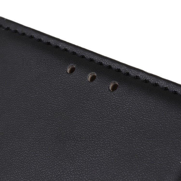 PU Leather Full Protection Wallet Stand Phone Case Shell for Motorola G Pure - Black-9