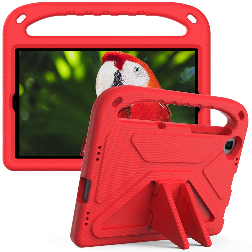 Hand-Hold Grip EVA Tablet Case with Foldable Dual Angle Kickstand for Lenovo Tab M10 HD Gen 2/Tab M10 Plus TB-X606 - Red-1