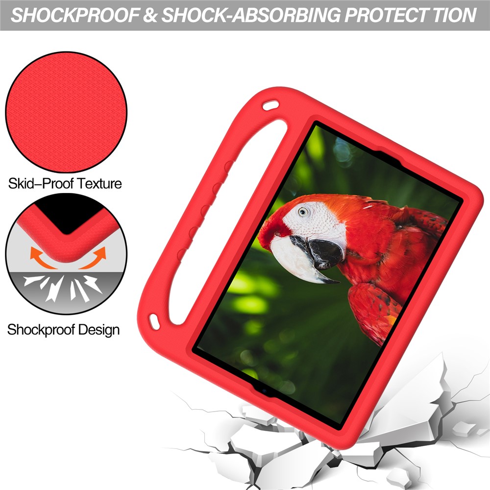 Hand-Hold Grip EVA Tablet Case with Foldable Dual Angle Kickstand for Lenovo Tab M10 HD Gen 2/Tab M10 Plus TB-X606 - Red-2