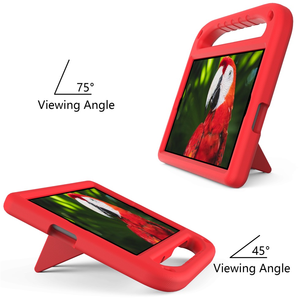 Hand-Hold Grip EVA Tablet Case with Foldable Dual Angle Kickstand for Lenovo Tab M10 HD Gen 2/Tab M10 Plus TB-X606 - Red-3