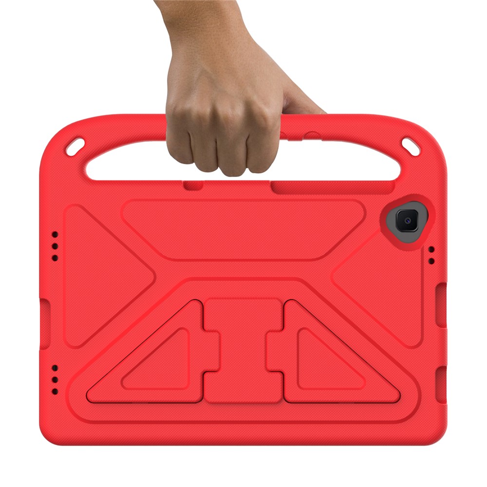 Hand-Hold Grip EVA Tablet Case with Foldable Dual Angle Kickstand for Lenovo Tab M10 HD Gen 2/Tab M10 Plus TB-X606 - Red-4