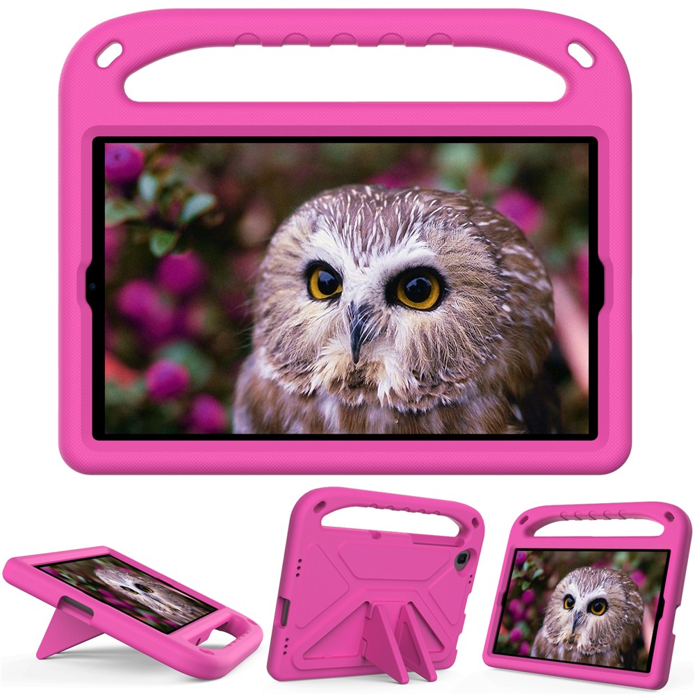 Hand-Hold Grip EVA Tablet Case with Foldable Dual Angle Kickstand for Lenovo Tab M10 HD Gen 2/Tab M10 Plus TB-X606 - Rose-2