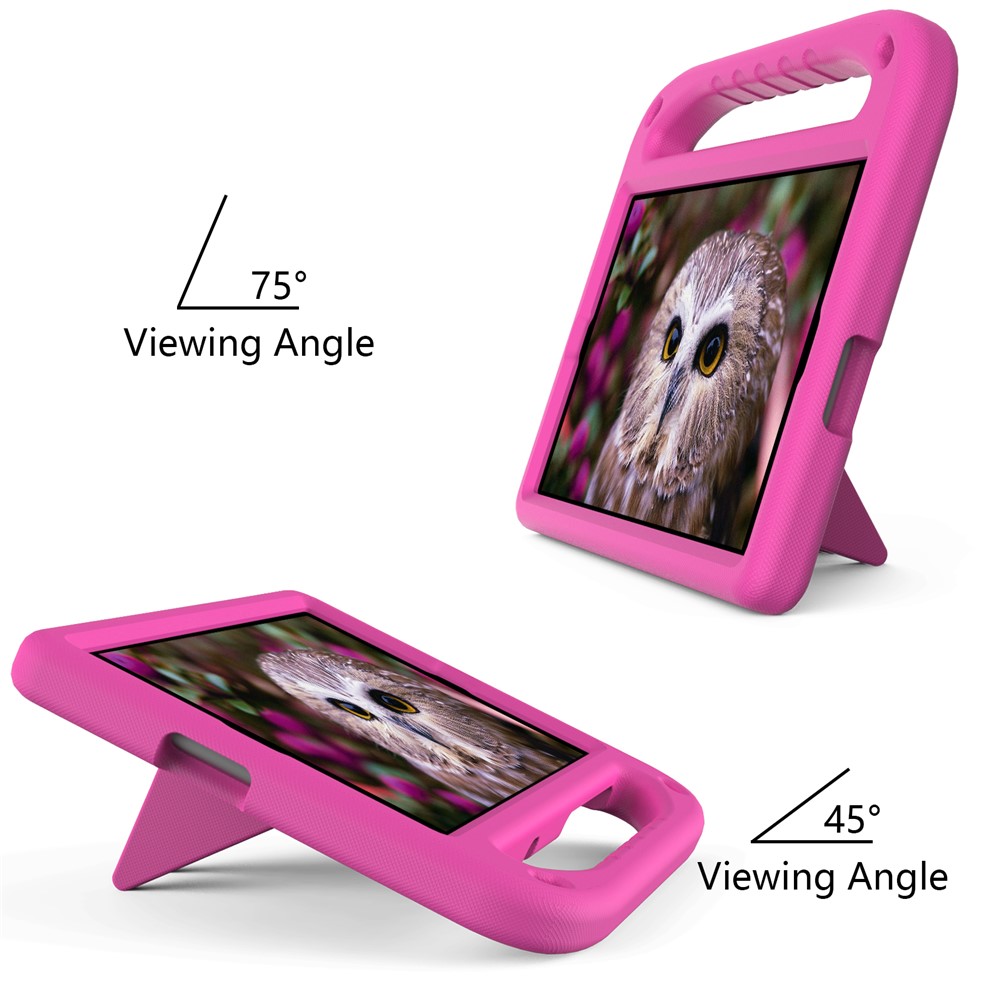 Hand-Hold Grip EVA Tablet Case with Foldable Dual Angle Kickstand for Lenovo Tab M10 HD Gen 2/Tab M10 Plus TB-X606 - Rose-3