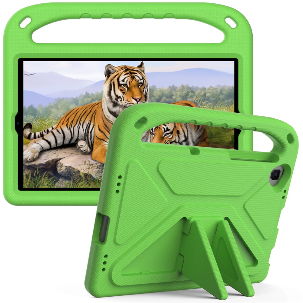 Hand-Hold Grip EVA Tablet Case with Foldable Dual Angle Kickstand for Lenovo Tab M10 HD Gen 2/Tab M10 Plus TB-X606 - Green-1