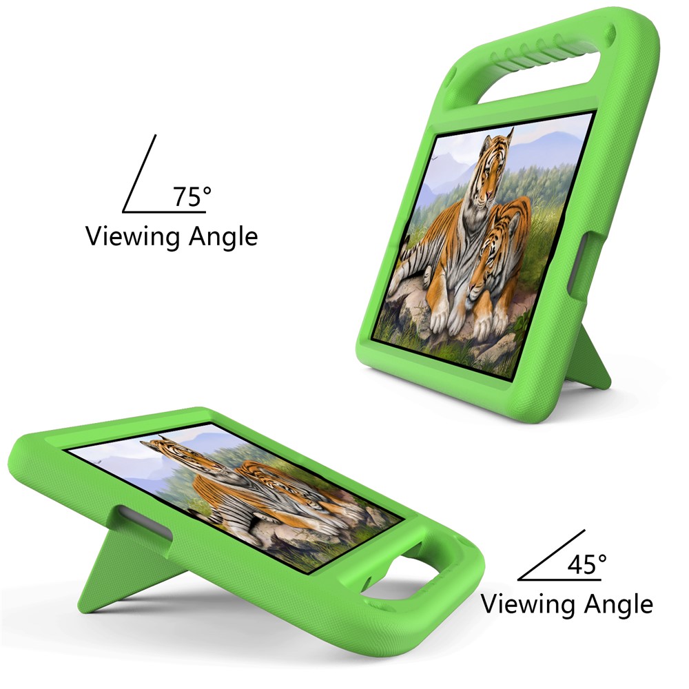Hand-Hold Grip EVA Tablet Case with Foldable Dual Angle Kickstand for Lenovo Tab M10 HD Gen 2/Tab M10 Plus TB-X606 - Green-3