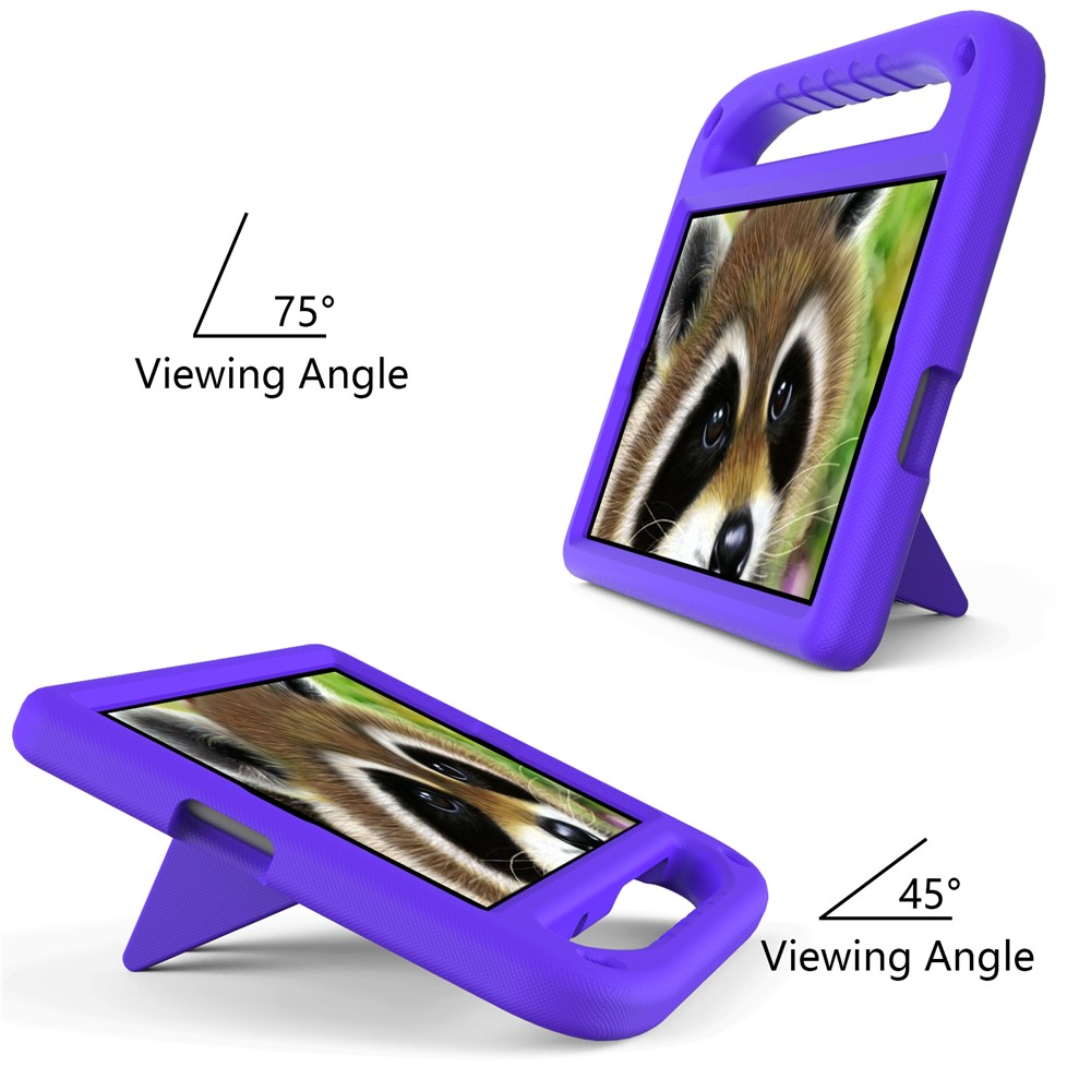 Hand-Hold Grip EVA Tablet Case with Foldable Dual Angle Kickstand for Lenovo Tab M10 HD Gen 2/Tab M10 Plus TB-X606 - Purple-3