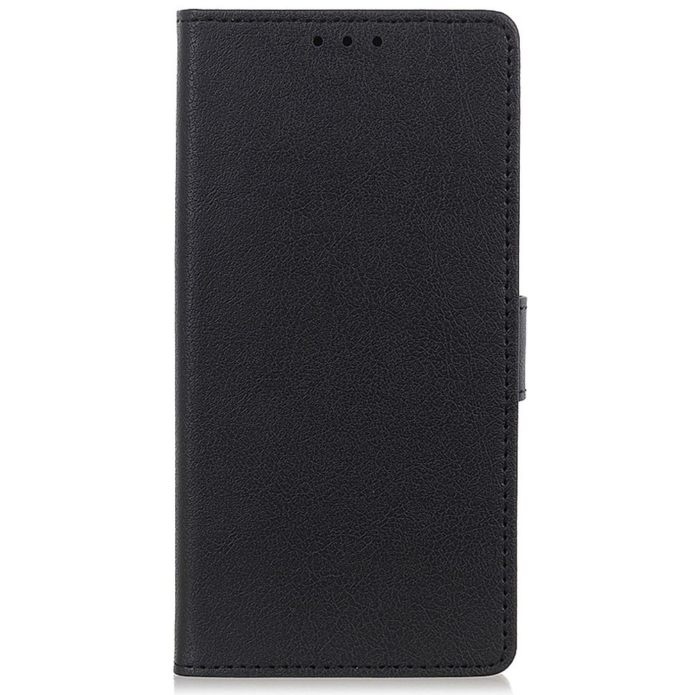 PU Leather Magnetic Clasp Phone Stand Case Wallet Cover Shell for Motorola G Pure - Black-2