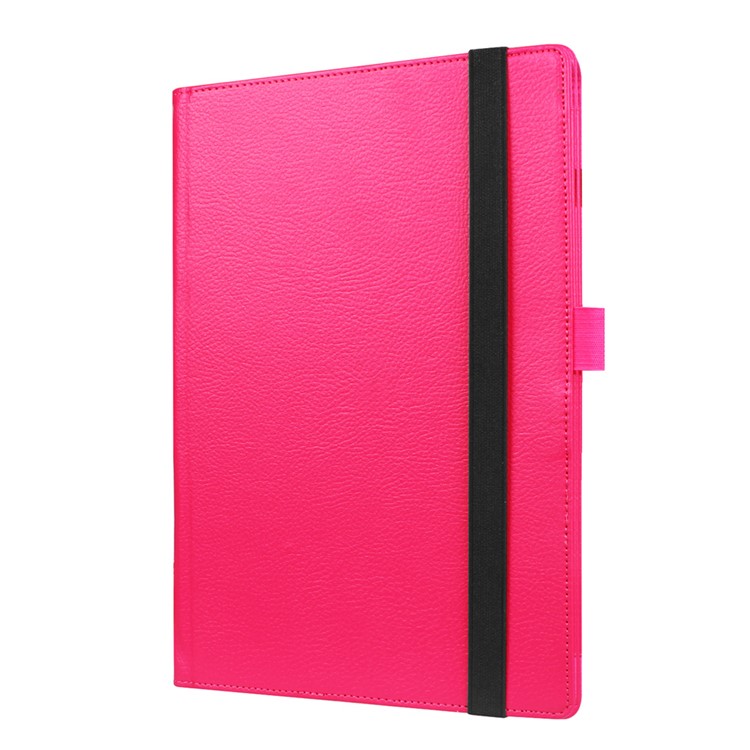 Litchi Texture Stand Leather Shell for Lenovo Yoga Book 2 - Rose-4