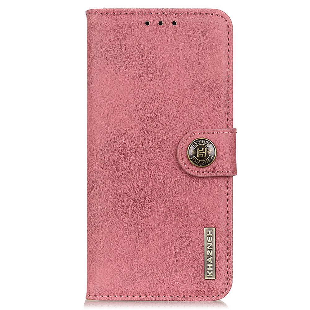KHAZNEH Wallet Stand Design Leather Protective Phone Case Cover for Motorola G Pure - Pink-2