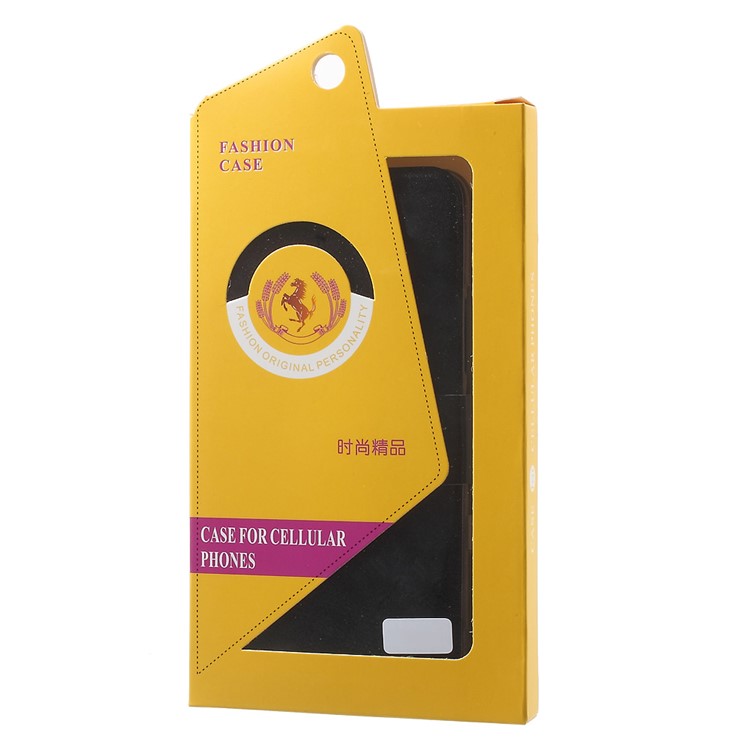 Crazy Horse Card Holder Leather Case for Lenovo K6 Note Built-in Steel Sheet - Black-10
