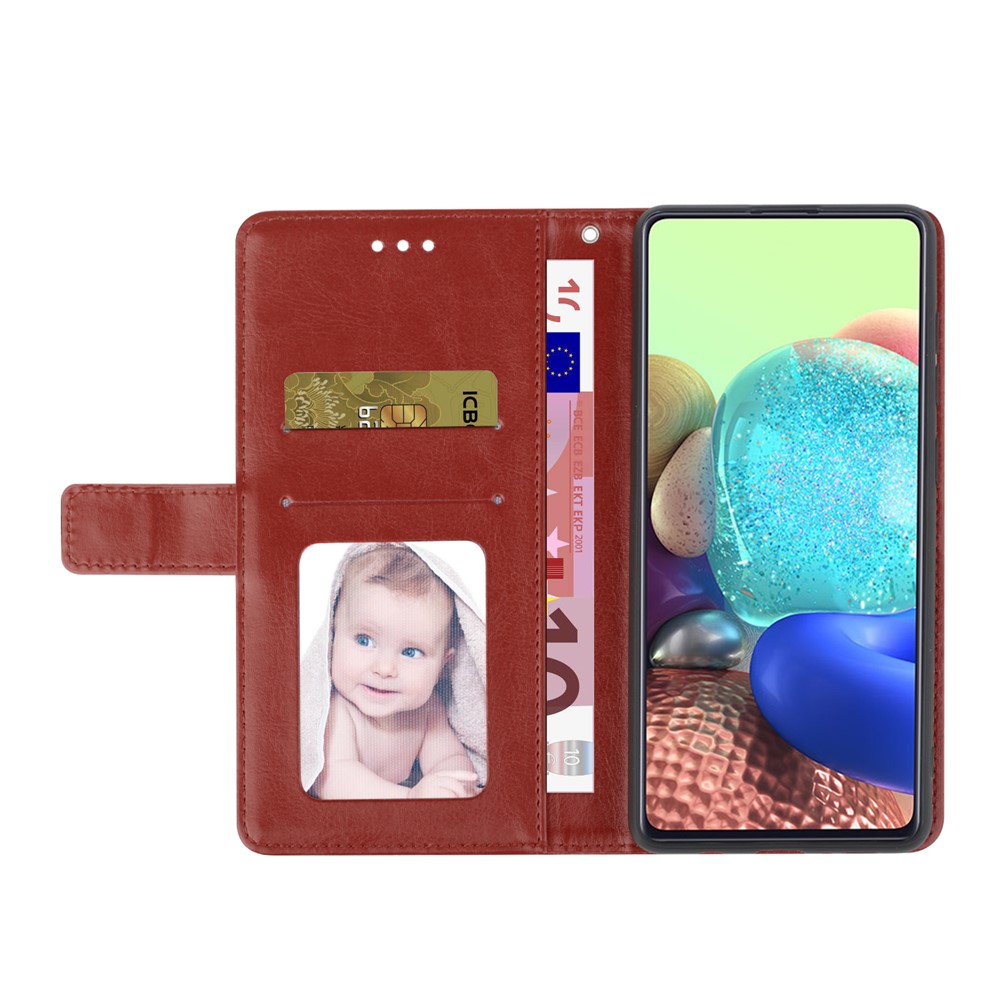 Imprinting Y-shaped Line Stand Wallet Leather Case Shell with Portable Hand Strap for Motorola Moto E7 Power - Wine Red-4