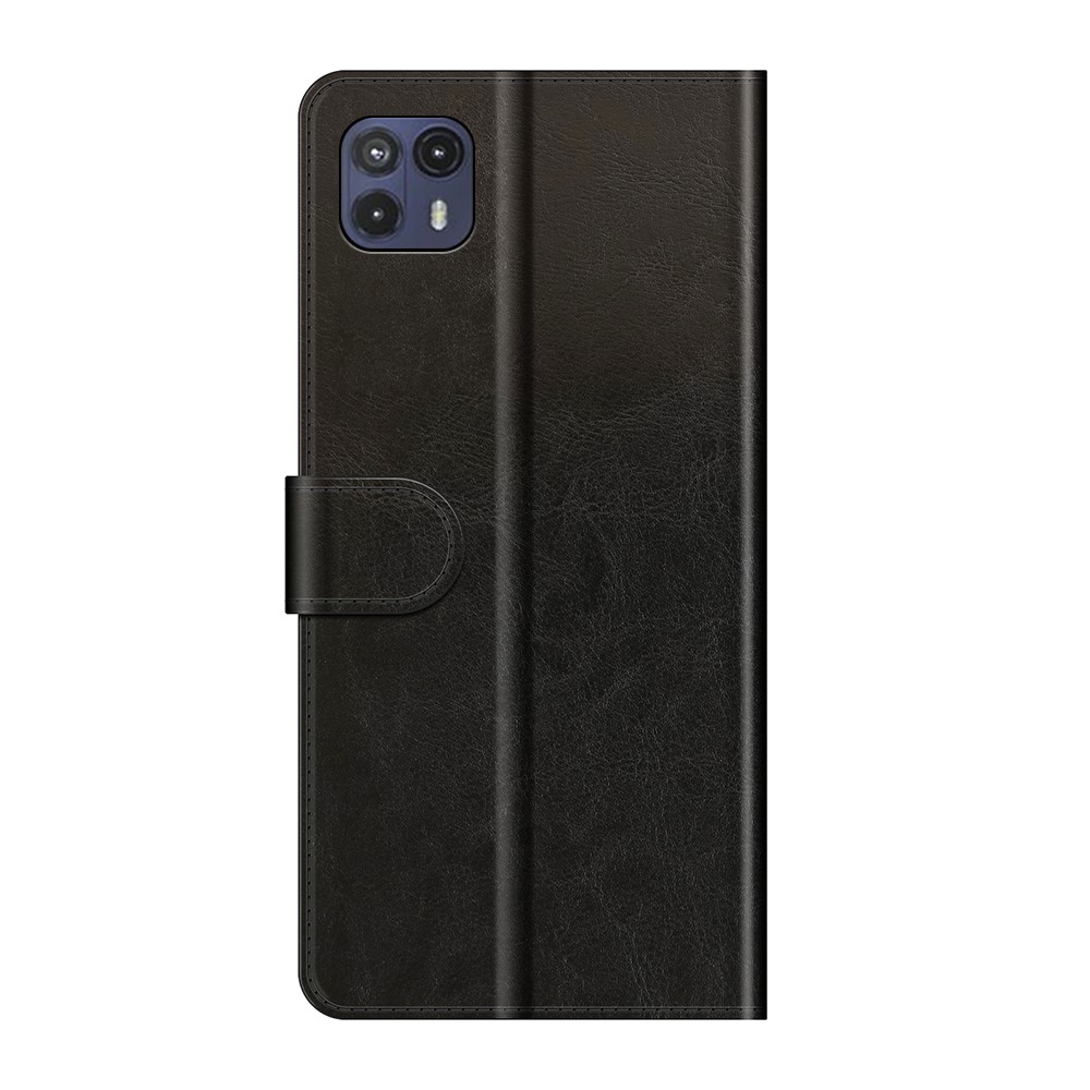 Bump Proof Wallet Stand Design Crazy Horse Texture Leather Phone Cover Shell for Motorola Moto G50 5G - Black-3