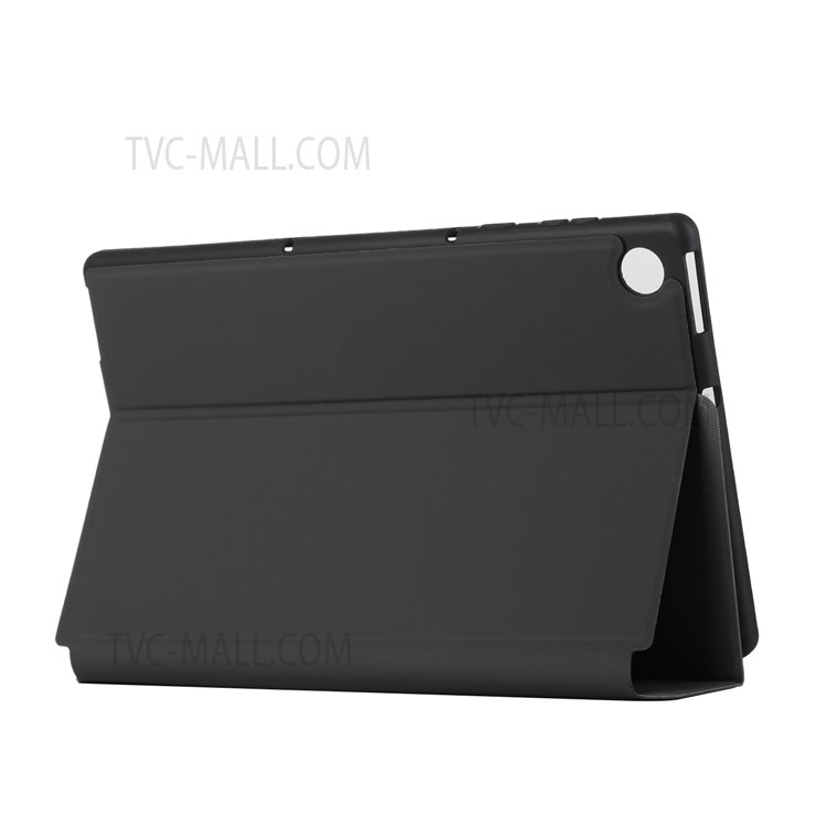 Solid Color Light Thin Anti-fall PU Leather + TPU Tablet Case with Stand for Lenovo Tab M10 Plus/Smart Tab M10 FHD Plus TB-X606F/TB-X606X - Black-4
