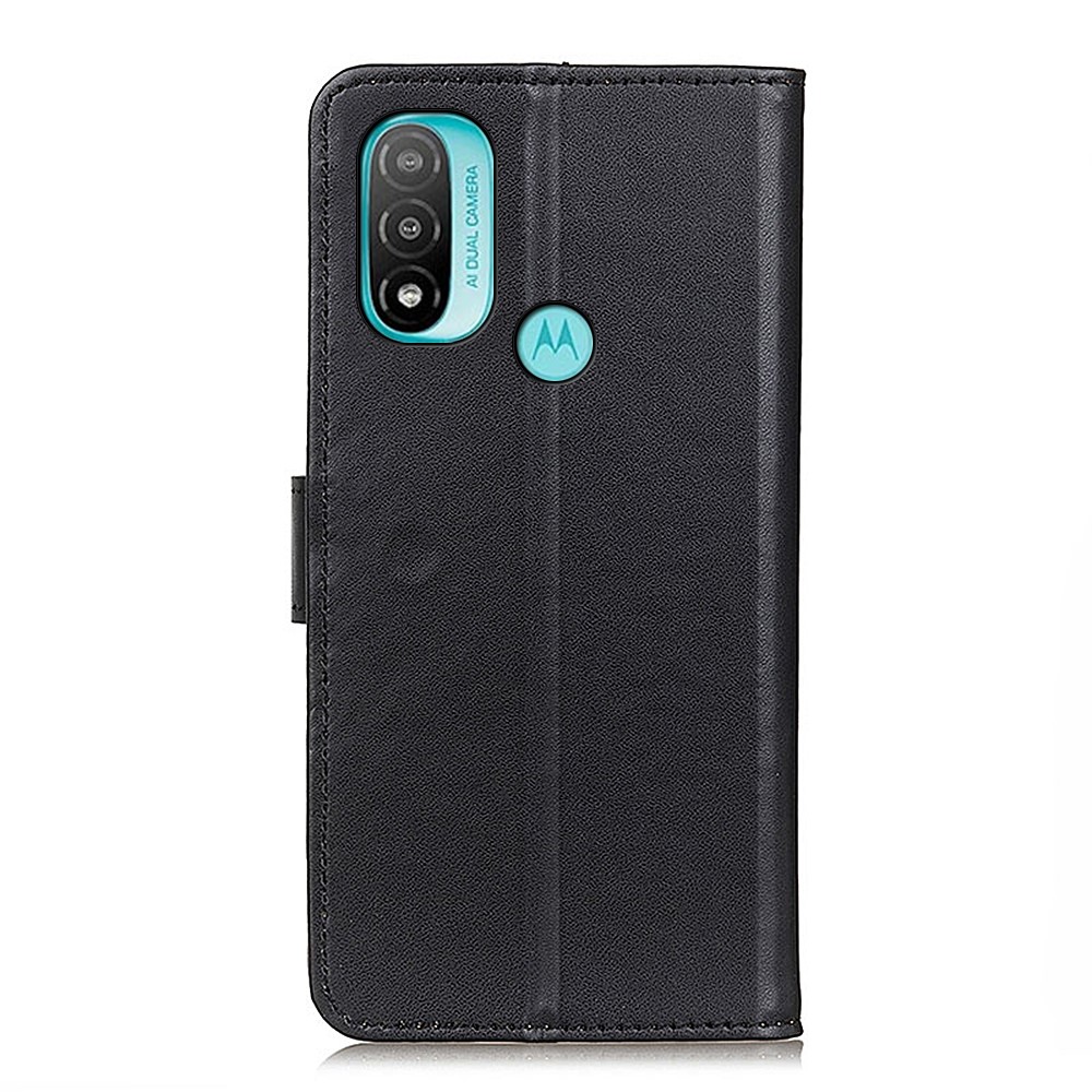 Adjustable Stand Design Flip Folio PU Leather Wallet Phone Case for Motorola Moto E40/E20 - Black-3