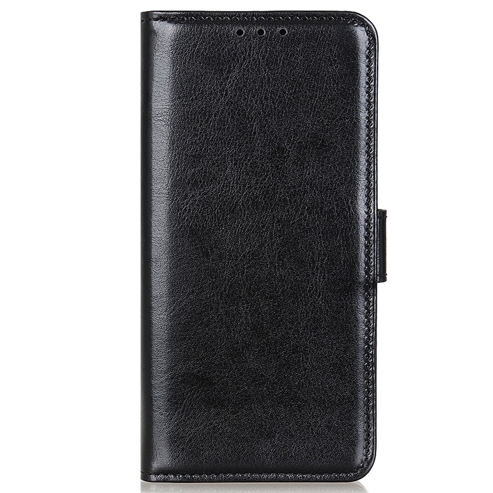 Stand Funcione Crazy Horse Texture PU Leather TPU Inner Shell Folio Folio Willet Cover Para Motorola Moto E20 / E30 / E40 - Negro-2