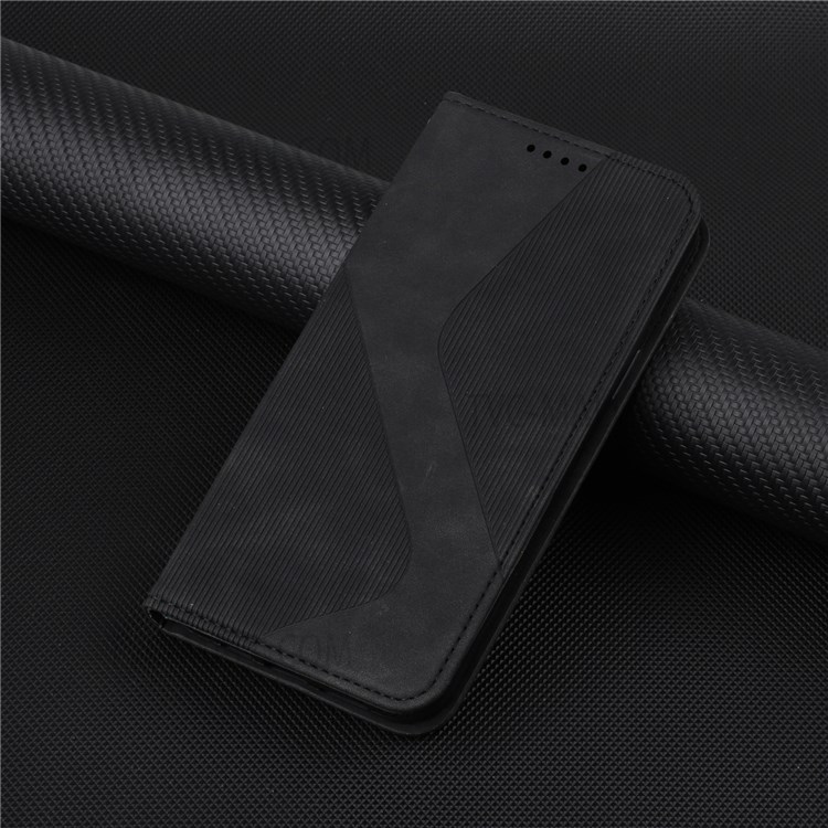 Full Protective Business Style Skin-touch Feel Phone Cover Case with Stand for Motorola Moto E20 - Black-11