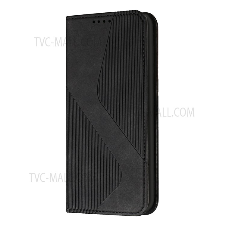 Full Protective Business Style Skin-touch Feel Phone Cover Case with Stand for Motorola Moto E20 - Black-2
