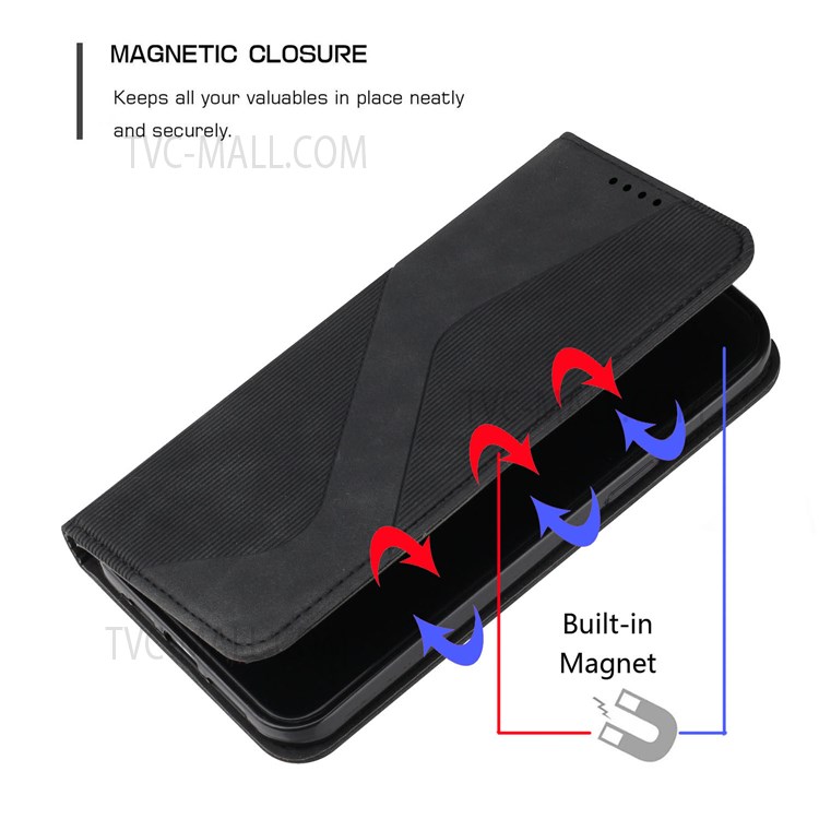 Full Protective Business Style Skin-touch Feel Phone Cover Case with Stand for Motorola Moto E20 - Black-6
