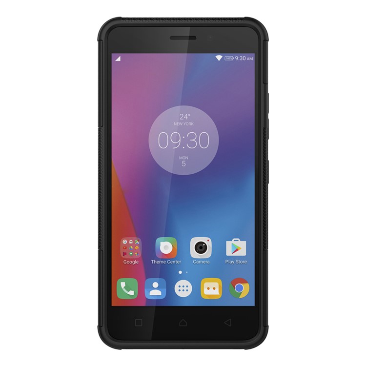 Tyre Pattern PC + TPU Hybrid Case for Lenovo K6 with Kickstand - Black-4