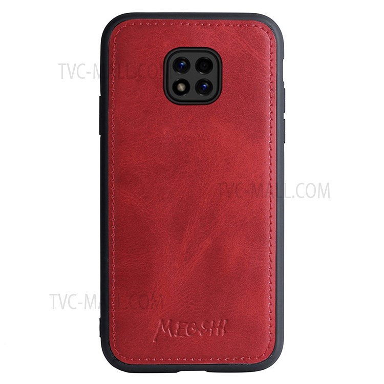 MEGSHI 020 Series Shoulder Strap Drop-proof Stylish Magnetic Wallet Detachable Design PU Leather TPU Case with Stand for Motorola Moto G Power (2021) - Red-2