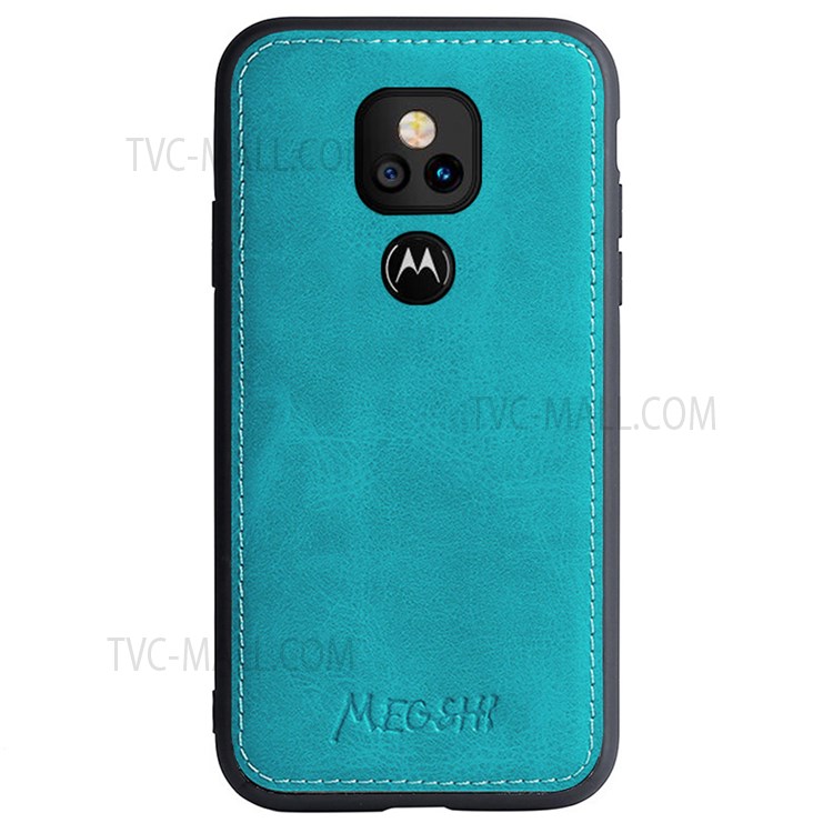 MEGSHI 020 Series Scratch-resistant Magnetic Detachable Design Shockproof PU Leather TPU Wallet Cover Shoulder Bag for Motorola Moto G Play (2021) - Blue-2