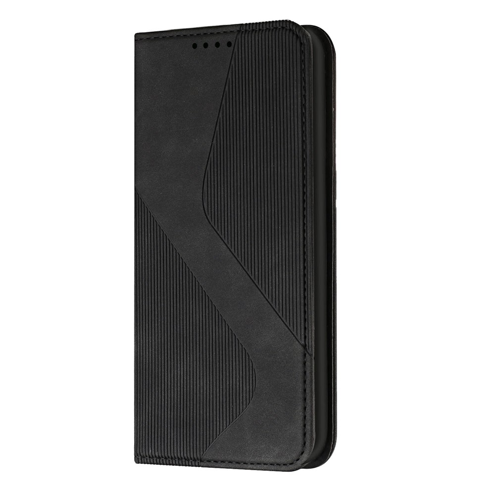 Phone Cover Business Style Skin-touch Feel Wallet Design Case with Stand for Motorola Moto E30/E40 - Black-2