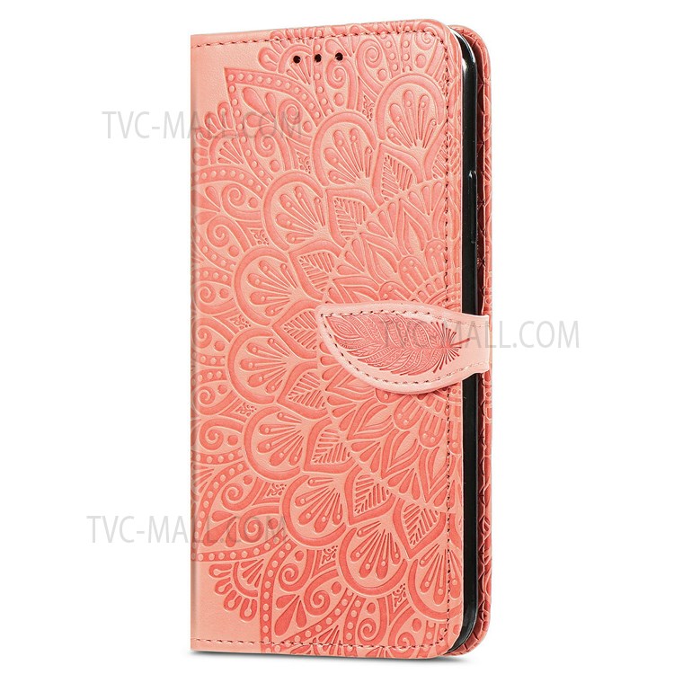 Magnetic Flip Dream Wings Pattern Imprinted PU Leather Phone Cover Wallet Stand Protective Phone Case with Strap for Motorola Moto G50 5G - Orange-7