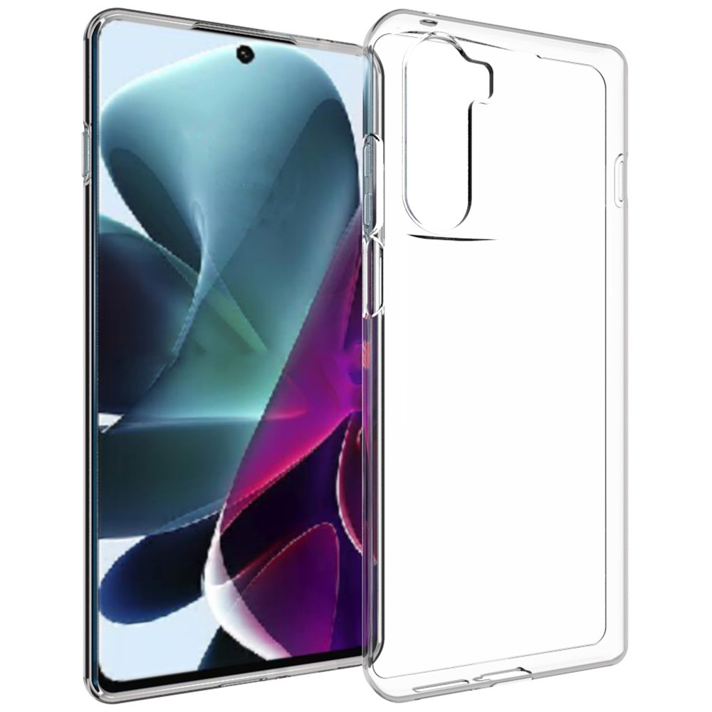 10Pcs/Pack Inner Watermark-resistant Transparent Soft TPU Phone Back Case Cover for Motorola Moto G200 5G-1