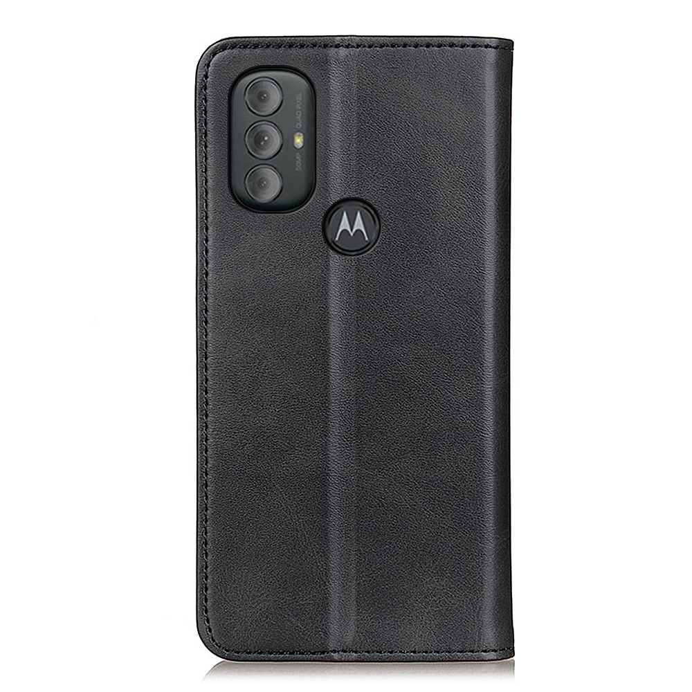 Magnetic Auto-absorbed Shockproof Anti-fall Split Leather Cover + TPU Inner Case Wallet Stand Cover for Motorola Moto G Power (2022) - Black-3