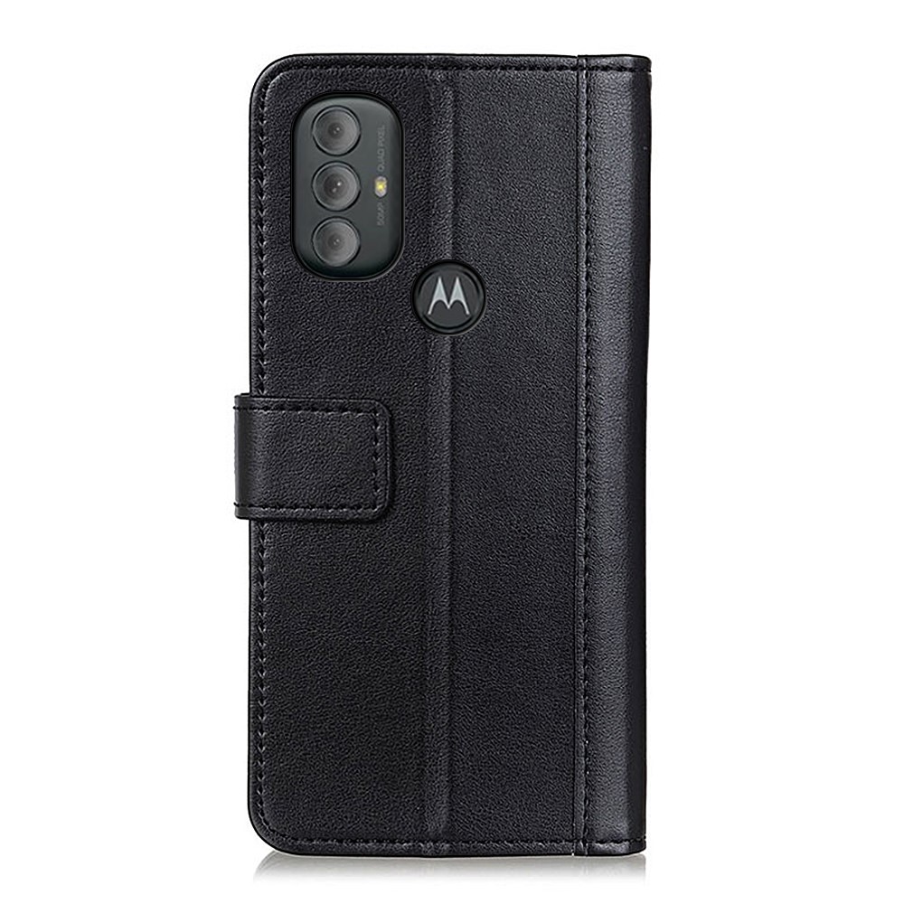 PU Leather Full Body Protection Cover Stand Wallet Folio Flip Phone Case for Motorola Moto G Power (2022) - Black-3