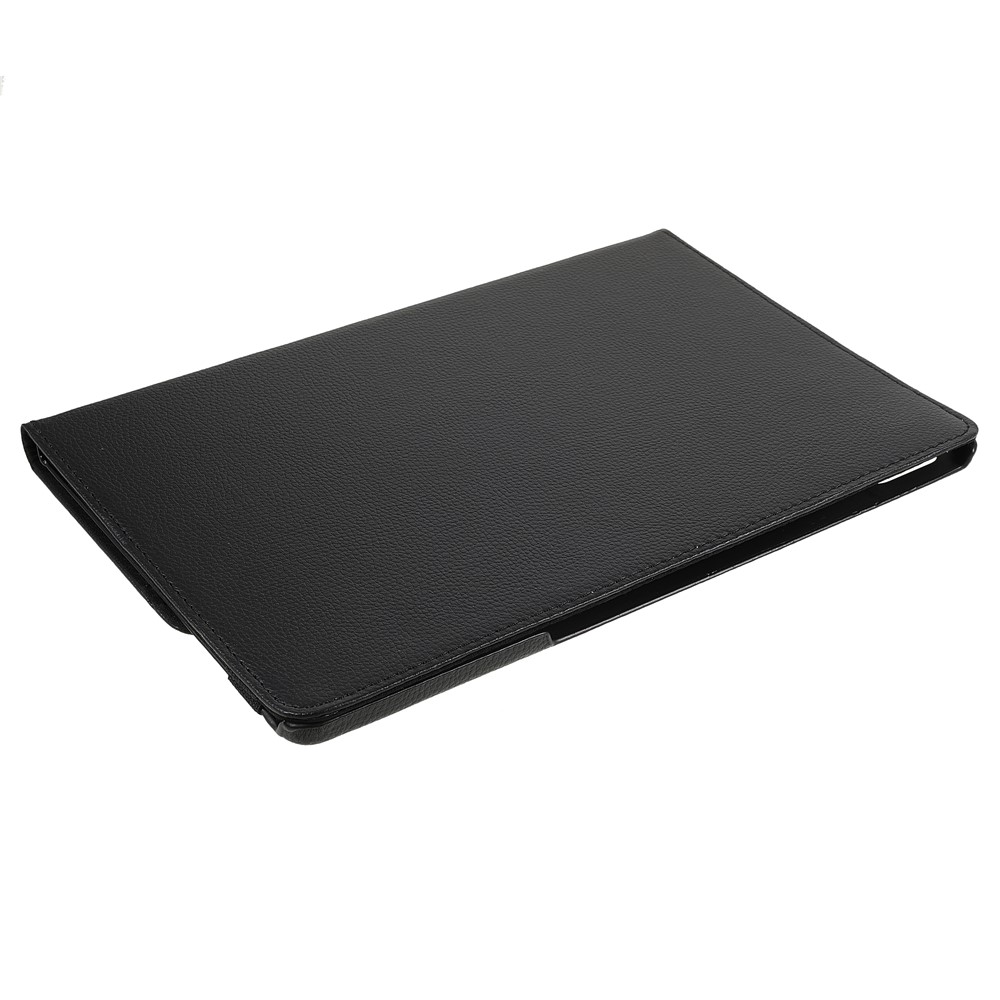360 Degree Rotary Stand Elastic Band Closure PU Leather Tablet Case Cover for Lenovo Tab P12 Pro - Black-5