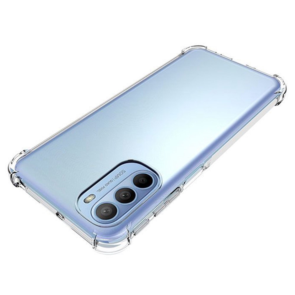 Transparent Soft TPU Cover with Non-Slip Grip Protective Shell for Motorola Moto G31-2