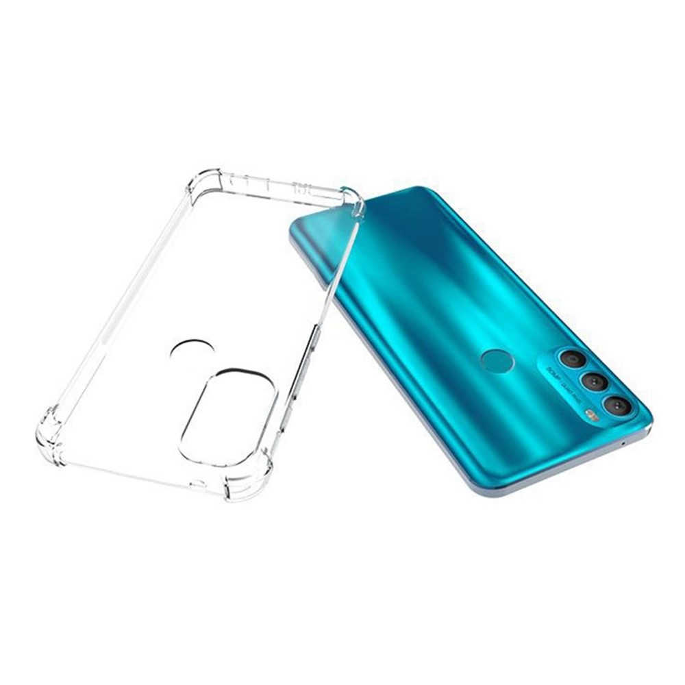 Drop Protection Reinforced Corners Clear Soft TPU Anti-Slip Phone Case for Motorola Moto G71 5G-4